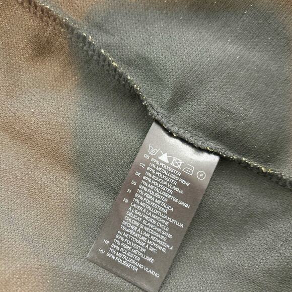 H&M Metallic Strapless Sweetheart Neck Cocktail Mini Dress Size 4 - Picture 7 of 7